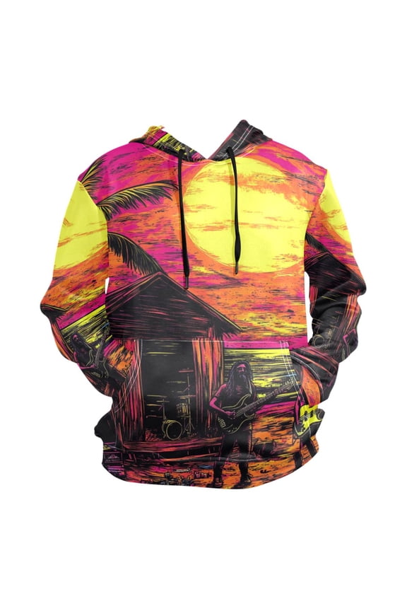 Vintage Poster Sunset Band Men’s Hoodies Sweatshirt Fleece Jackets Long Sleeve Sweatshirts