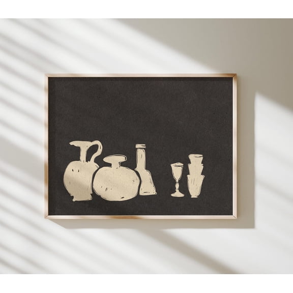 Vintage Pottery Moody Kitchen Wall Decor
