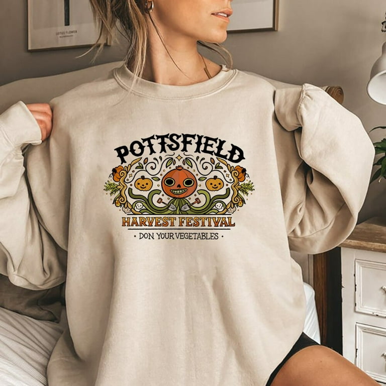Vintage Pottsfield Harvest Festival Sweatshirt Over The Garden Wall Hoodie  Pumpkin Halloween Fall Sweatshirt Retro Halloween