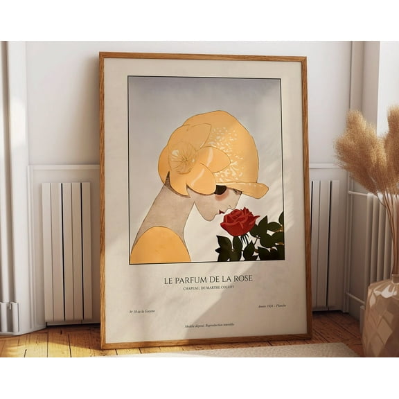 Vintage Powder Room Decor - Makeup Gift, Dressing Room Wall Art - Unique French Vintage Print For Bedroom Or Bathroom Vintage Room Decor Wall Art, Modern Wall Decor, 8x12 UNFRAMED