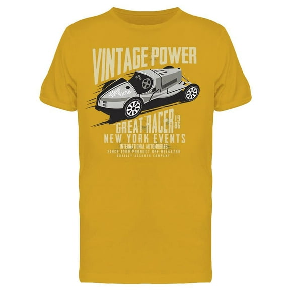 Vintage Power, Ny Old Car T-Shirt Men -Image by Shutterstock, Male x-Large