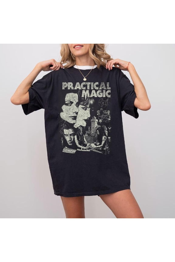 Vintage Practical Magic Shirt, Retro Horror Shirt, Scary Movie Shirt, Horror Movie Tshirt, Billy Loomis Shirt,Black Color,Size M