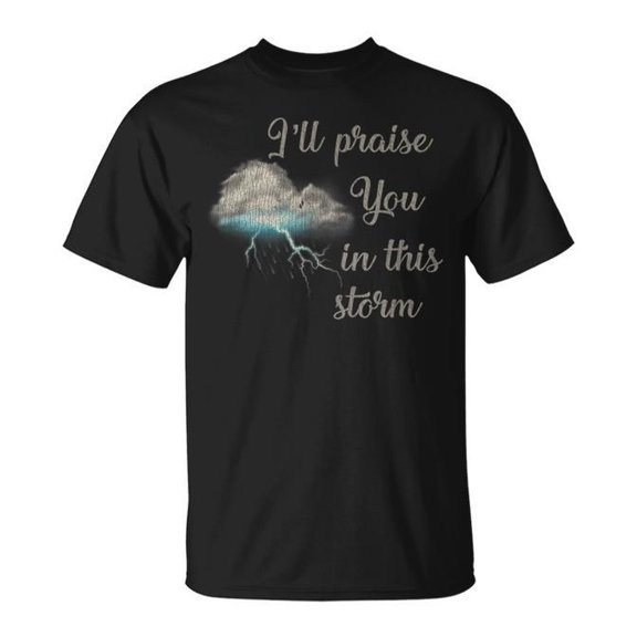 Vintage Praise You In This Storm Lyrics Casting Crowns Jesus T-Shirt Size S-5XL