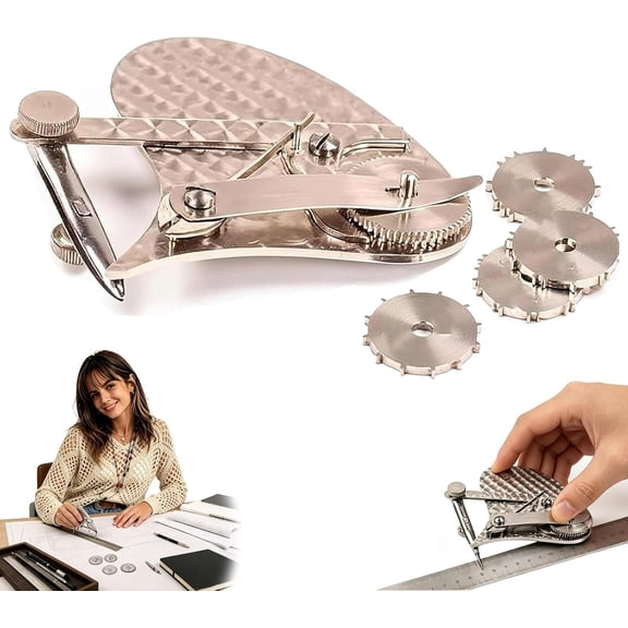 Vintage Precision Dotting Pen Set: The Blueprint Drafting Tool, Mechanical Gear Train Ruling Pen, Professional Technical Dotting Pen Kit for Drawing for Architects Designers Engineers