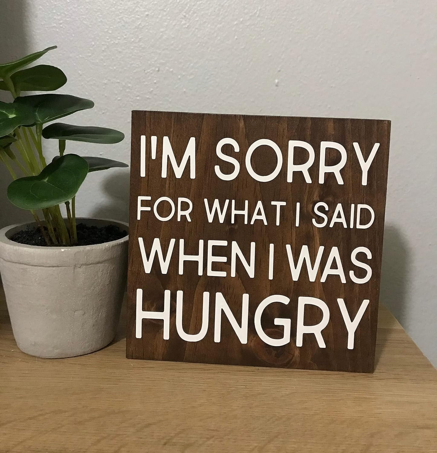 Vintage Primitive Funny Decor Funny Kitchen Wood Sign I‘M Sorry For