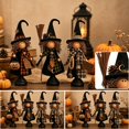 thumbnail image 1 of Vintage Primitive Witch Quartet, Halloween 3 Piece Witch Figurines Set Halloween Witch Figurines with Hats Set for Mantel Shelf Entryway Farmhouse Fall Home Decor Gift, 1 of 4