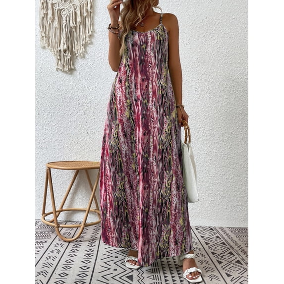 Vintage Print Summer Fashion Dresses for Women
