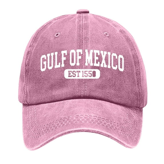 Vintage Print Unisex Adjustable Baseball Cap for Men Women - Sand-Washed Fabric, Mexico Design, Casual Outdoor Accessory