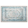 thumbnail image 1 of Vintage Printed Boho Area Rugs, Vintage Washable Non-Slip Rug for, Living Room, Bedroom, 5 x 8 ft, Blue, 1 Pack, 1 of 4