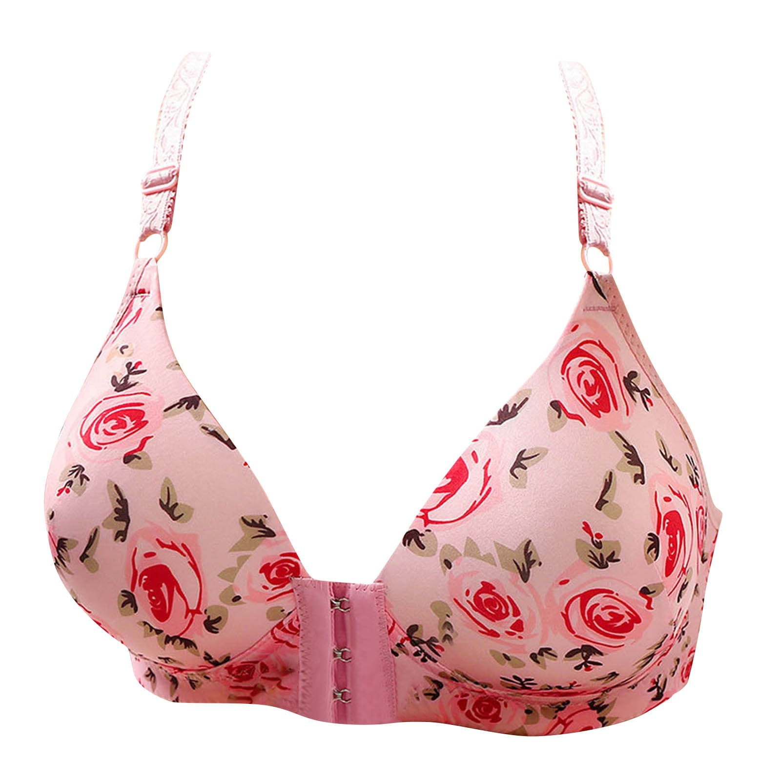 Vintage Printed Bra For Womens Lightly Lined Everyday Bras Convenient