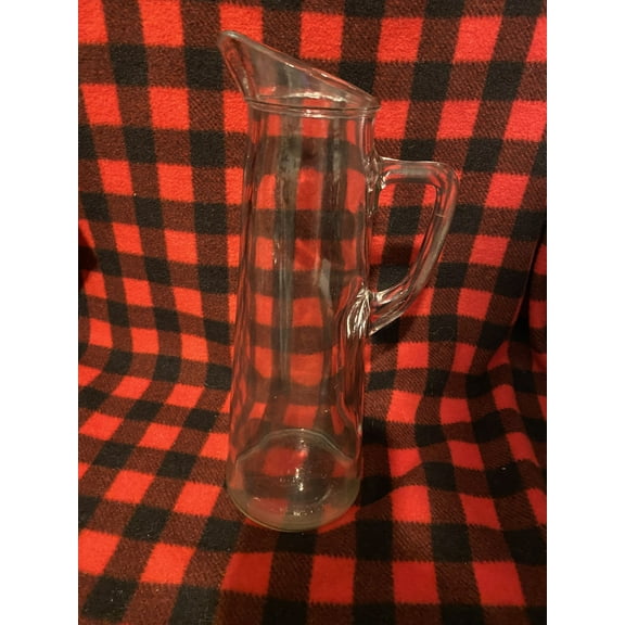 Vintage Prohibition Clear Glass Pitcher Federal Law Forbids Sale ... - 1960's