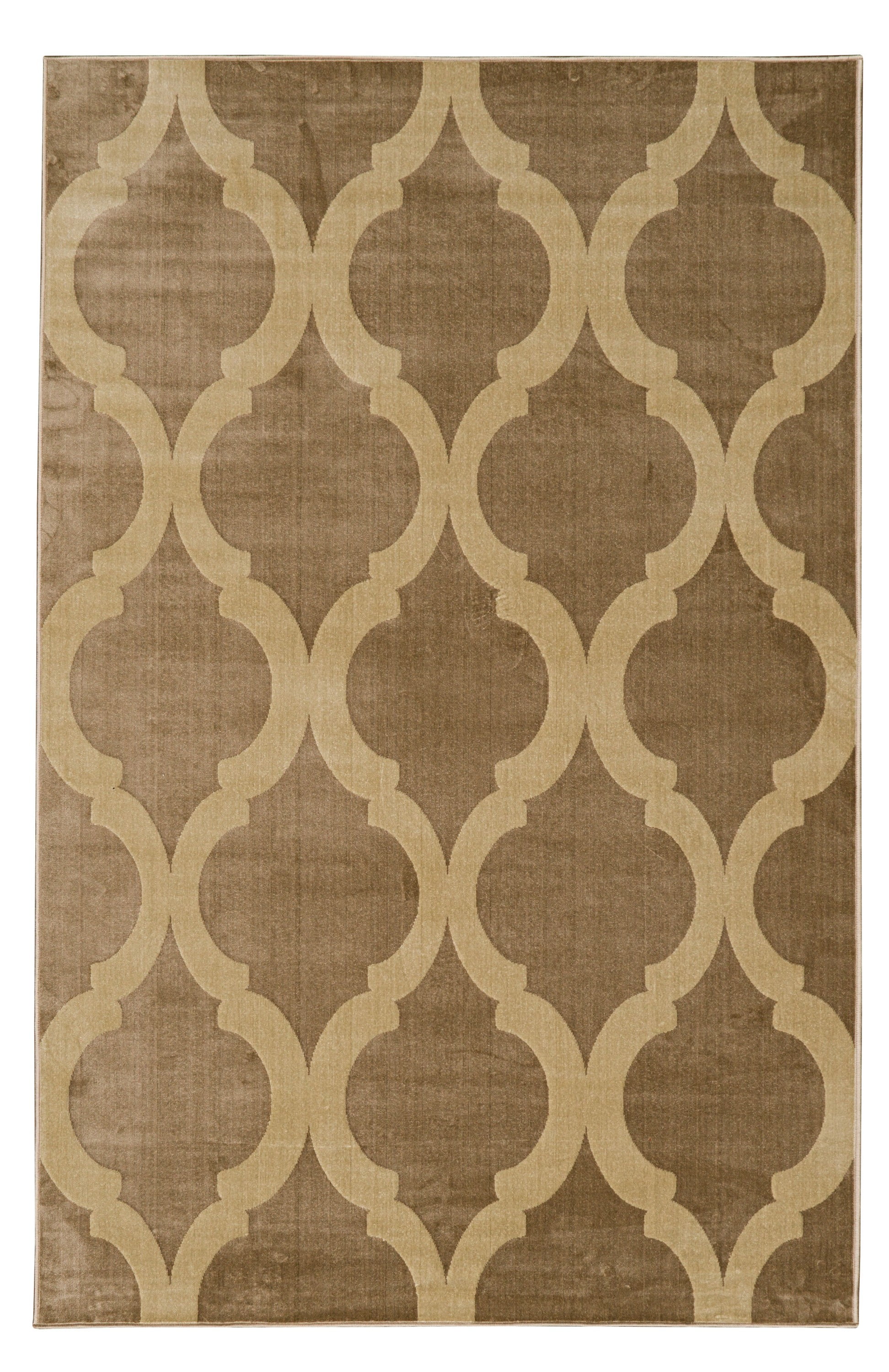 Vintage Prospect Beige Area Rug 8 x 10 Microfiber Polyester Distressed Design