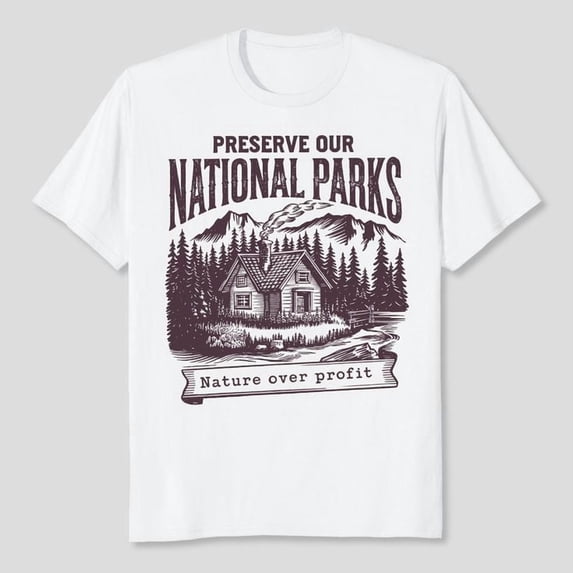 Vintage Protect Our National Parks T-Shirt, Protect Our Parks Tee, Men's And Women's Graphic Tee 100% Cotton by TBun, Full Sizes S-5XL