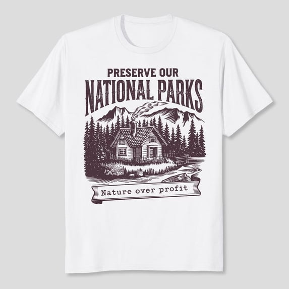 Vintage Protect Our National Parks T-Shirt, Protect Our Parks Tee, Men's And Women's Graphic Tee 100% Cotton by TBun, Full Sizes S-5XL