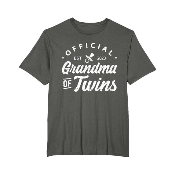 Vintage Proud Grandma of Twins T-Shirt - Celebrate Your Joy as a New Grandma