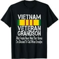 thumbnail image 1 of Vintage Proud Vietnam Veteran Grandson Combat Vet Grandpa T-Shirt, 1 of 4