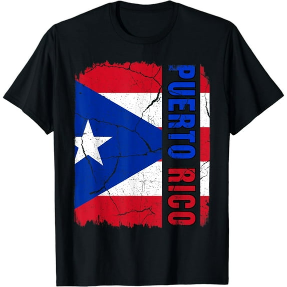 Vintage Puerto Rican Flag Puerto Rico Pride Roots Heritage T-Shirt