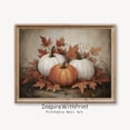 Rustic Fall Thumbnail Vintage Pumpkin Leaves Wall Art Print, Rustic Fall Decor, Farmhouse ...