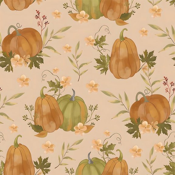 Vintage Pumpkin Shower Curtain, Fall Thanksgiving Harvest Vintage Decor Bathroom Curtains, Retro Autumn Halloween Bathroom Accessories Farmhouse Flowers Plants Bathroom Curtain 72x72 Inch