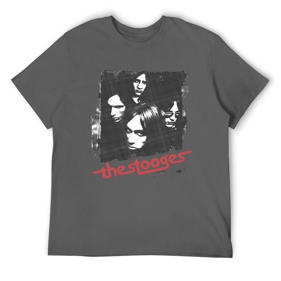 Vintage Punk Frontman Tee, 70s Rock Star Graphic T-Shirt, Raw Music Inspired Apparel Dark Gray-style 5XL