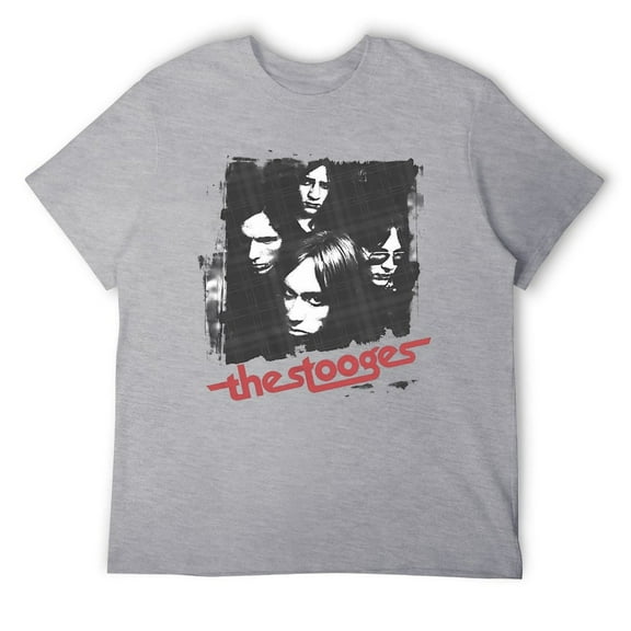 Vintage Punk Frontman Tee, 70s Rock Star Graphic T-Shirt, Raw Music Inspired Apparel Gray-style 4XL