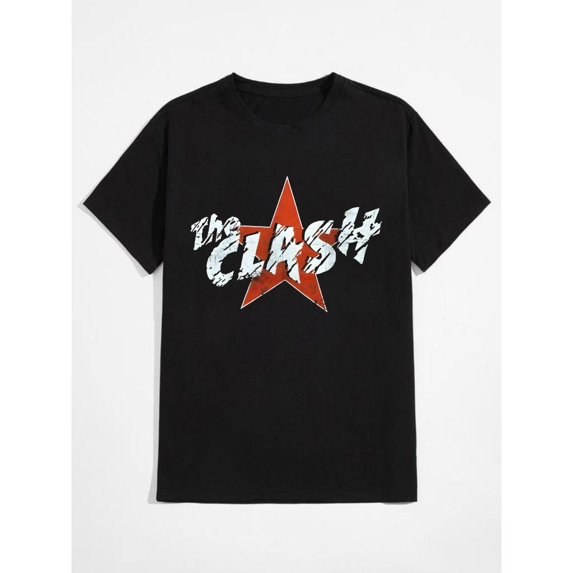 Vintage Punk-Inspired 70s Rock Band Tee, Black Unisex Shirt Gift for Music Fans