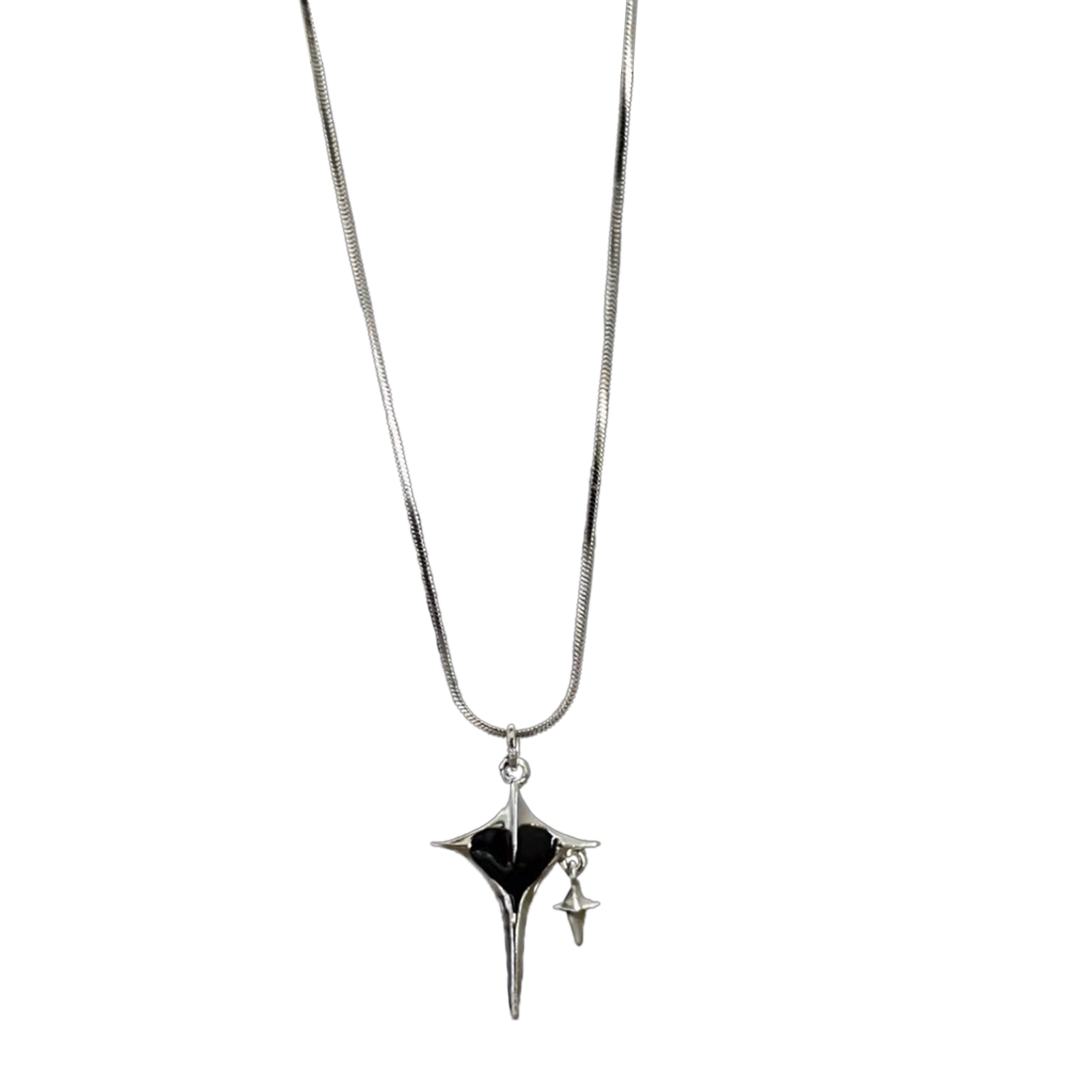 Vintage Punk Neckchains Adjustable Length Star Pendant Necklace Snake Bone Designs Clavicle Chains Accessory