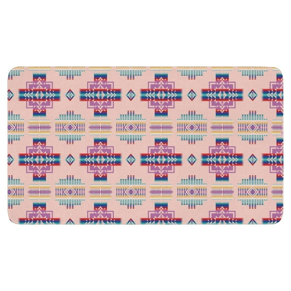 Vintage Purple Boho Geometry Doormat,Non-Slip Absorbent Welcome Mat Decorations Switch Rug for Indoor Outdoor Home