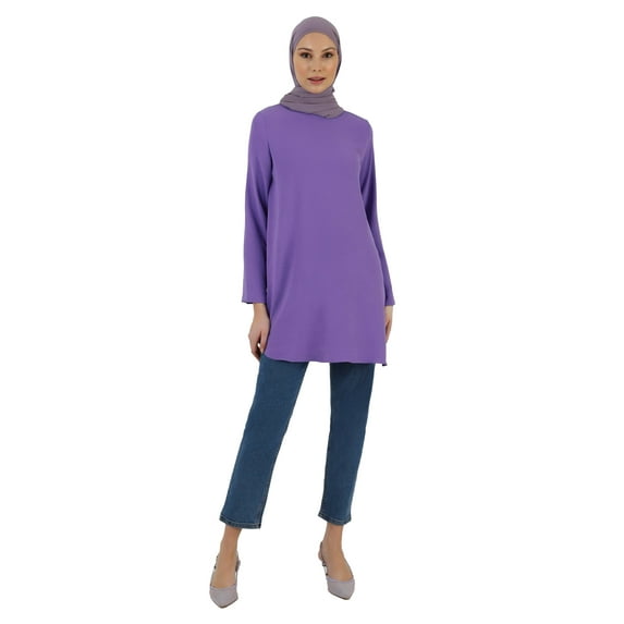 Vintage Purple - Crew neck - Tunic - Refka