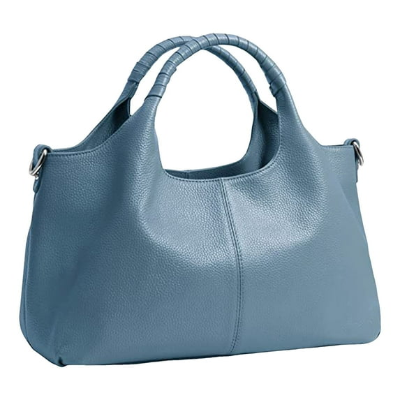 Vintage Purses for Women Vegan Leather Top Handle Crossbody Bag with Detachable Strap Handbag