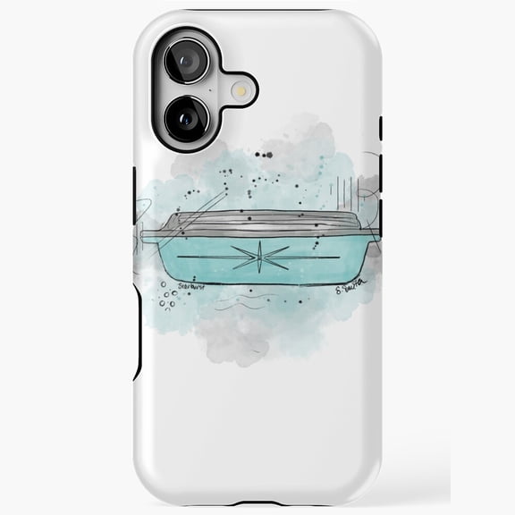 Vintage Pyrex Starburst Casserole Dish Phone Case for iPhone 17 16 15 14 13 12 11 Pro Max