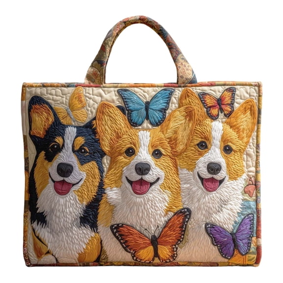 Vintage Quilted Tote Bag Women Lightweight Travel Bag Purse Shoulder Tote Bag For Shopping Grocery & Beach Bag