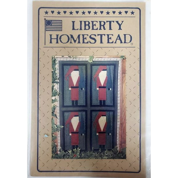 Vintage Quilting Pattern Father Christmas Santa Liberty Homestead