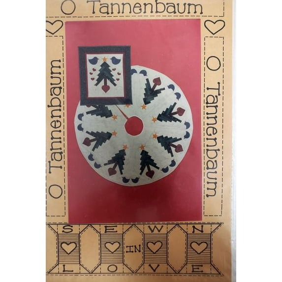 Vintage Quilting Pattern O Tannenbaum Wall Hanging or Tree Skirt #212