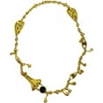 thumbnail image 1 of Vintage Quirky Multi-Element Fine Necklace with Ears Eyes Nose Design - Mid-Century Style Fashion Jewelry, 50cm Length, 79g Lightweight[c396], 1 of 2