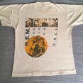 Vintage REM GREEN WORLD Tour TShirt Color Sand