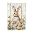 thumbnail image 1 of Vintage Rabbit Canvas Wall Art - Rustic Easter Bunny Painting, Farmhouse Country Framed Artwork, Cute Whimsical Wall Decor ( No Frame）15.7x23.6in, 1 of 6