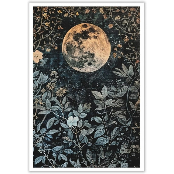 Bumble Bee Poster William Morris Wall Art Retro Farmhouse Mid Century Botanical Cottagecore Dark Academia Decor Canvas Prints Gothic Insect Posters for Office Bedroom Living Room 8x12inch Unframed