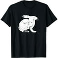 thumbnail image 1 of Vintage Rabbit T Shirt - Classic Distressed Rabbit Shirt mens t shirt，black，women，funny，misfits，men，journey，t-shirt, 1 of 4