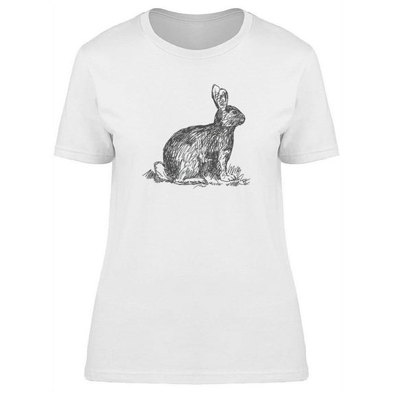 Vintage Rabbit T-Shirt Women -Image by Shutterstock, Female Large
