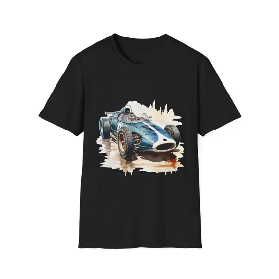 Vintage Race Car Softstyle Perfect Gift For Car Enthusiasts Unisex T-Shirt, up to Size 5XL