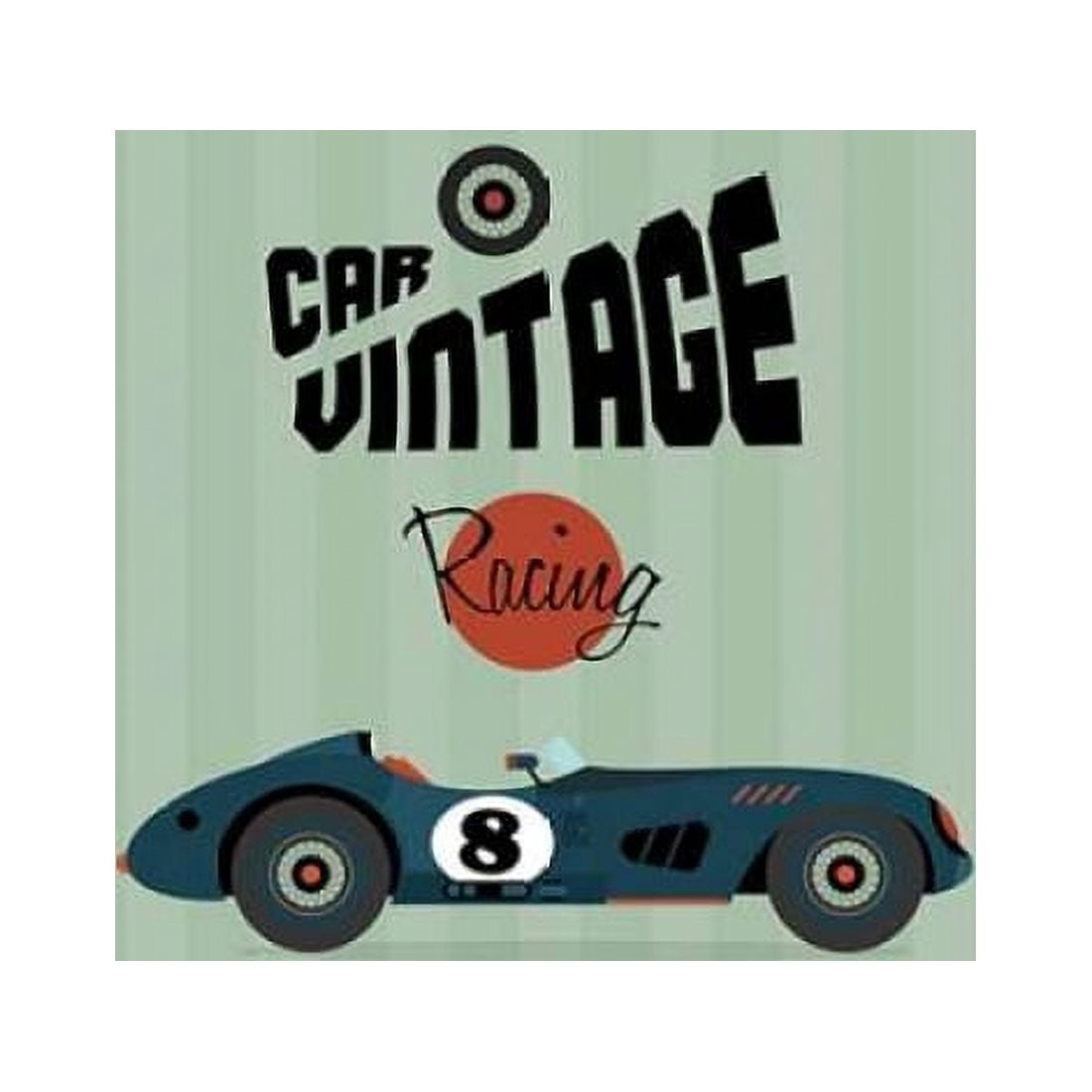 Vintage Racing 1 Canvas Art - GraphINC Studio (24 x 24)