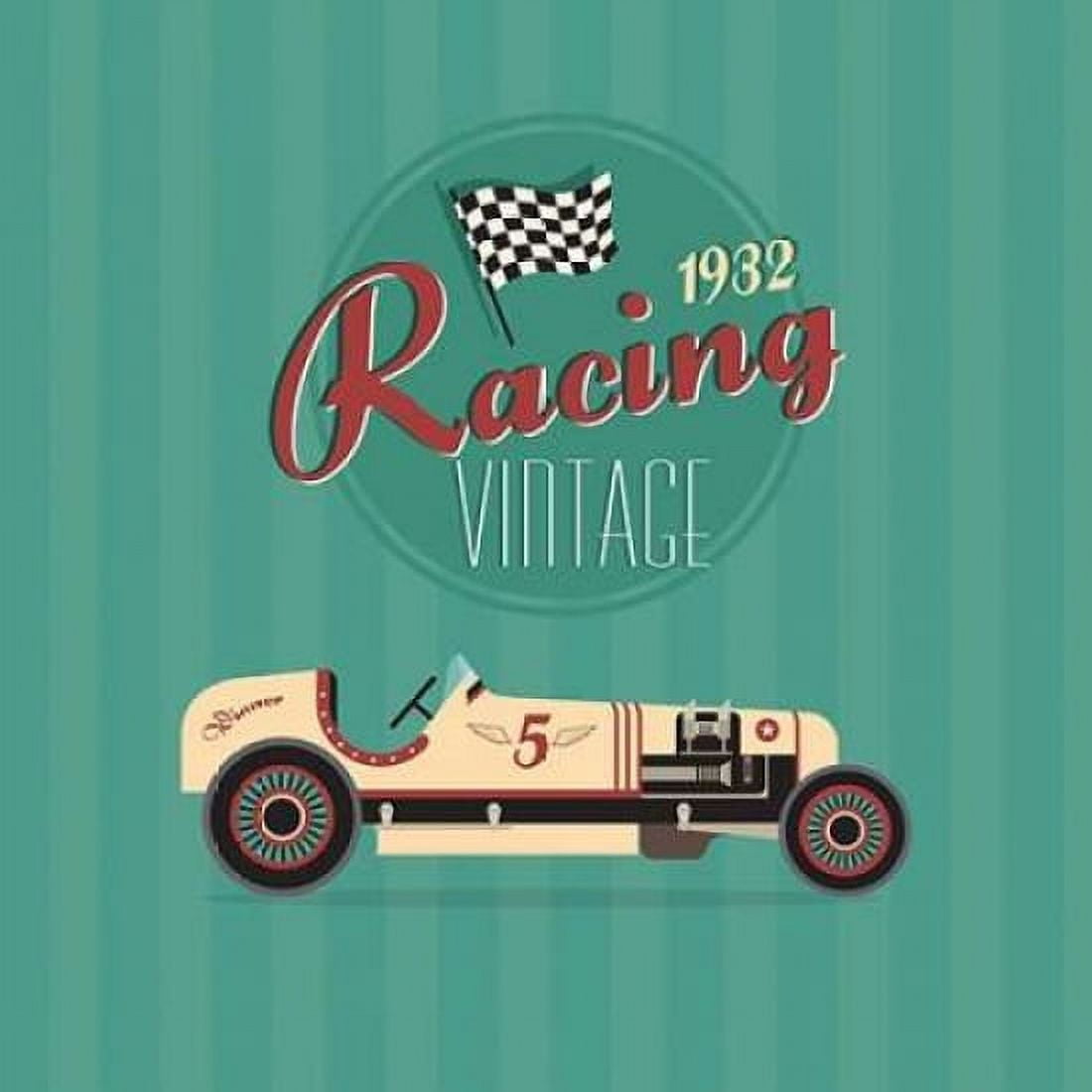 Vintage Racing 2 Canvas Art - GraphINC Studio (24 x 24)