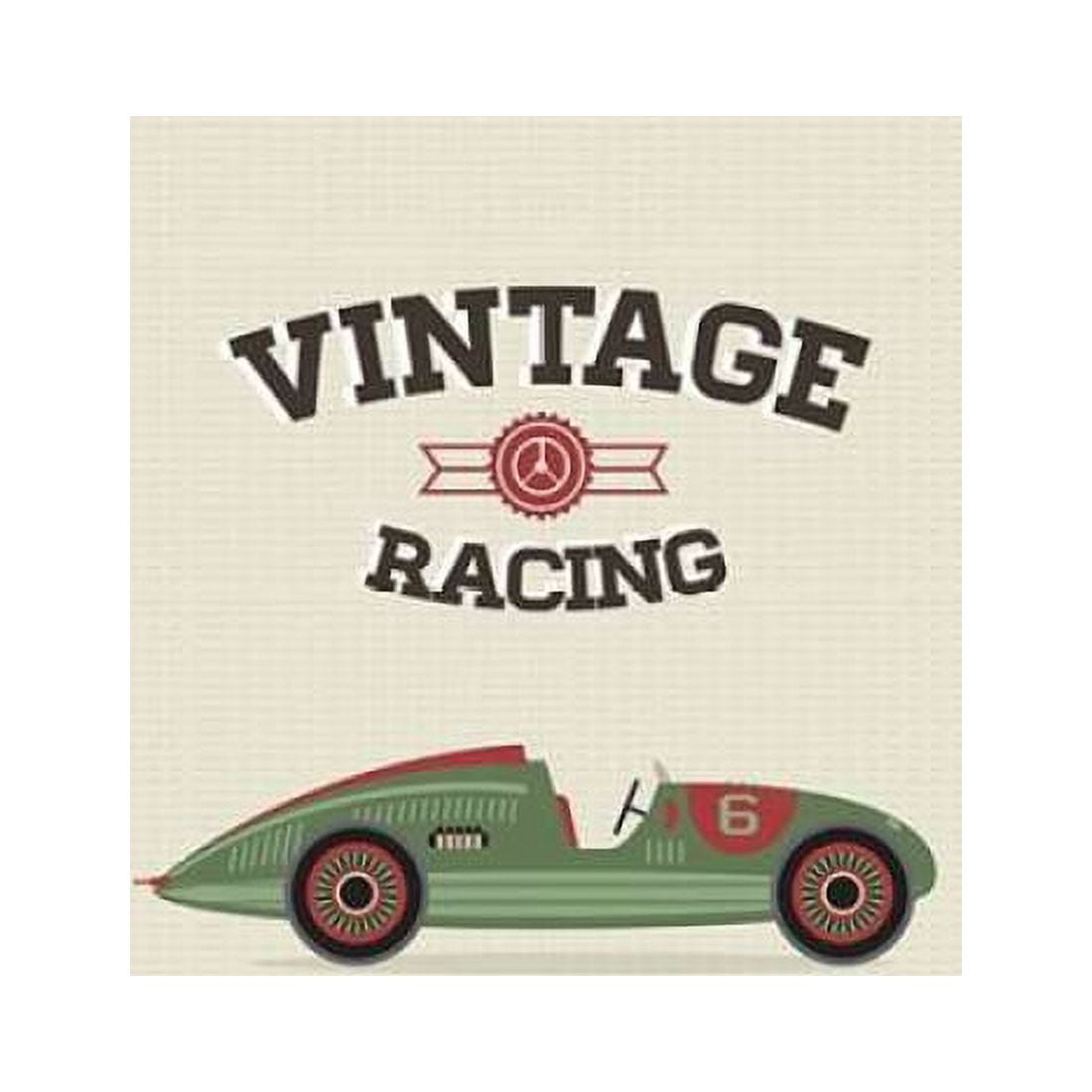 Vintage Racing 3 Canvas Art - GraphINC Studio (24 x 24)