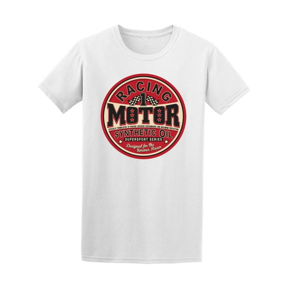 Vintage Racing Motor Flags Men T-Shirt - Image by Shutterstock, Male Medium