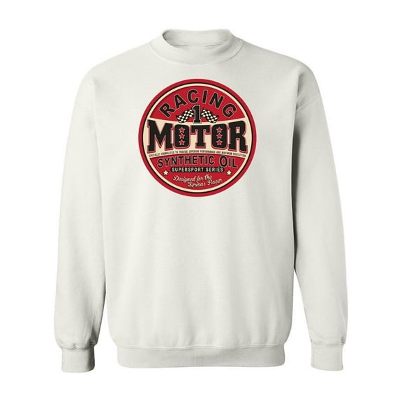 Vintage Racing Oil Poster Sweatshirt Men -Image by Shutterstock, Male Large
