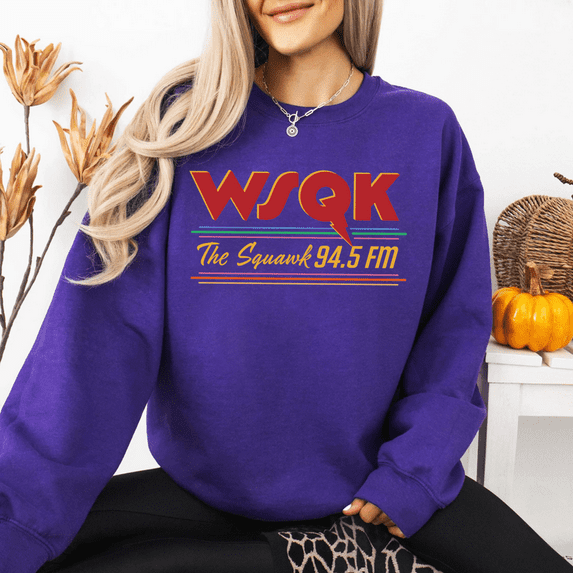 Vintage Radio Crewneck Sweatshirt – “The Squawk” Fan-Inspired Unisex Pullover