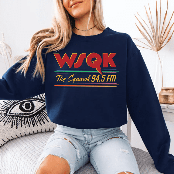 Vintage Radio Crewneck Sweatshirt – “The Squawk” Fan-Inspired Unisex Pullover