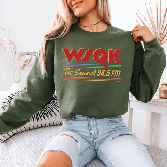 Vintage Radio Crewneck Sweatshirt – “The Squawk” Fan-Inspired Unisex Pullover