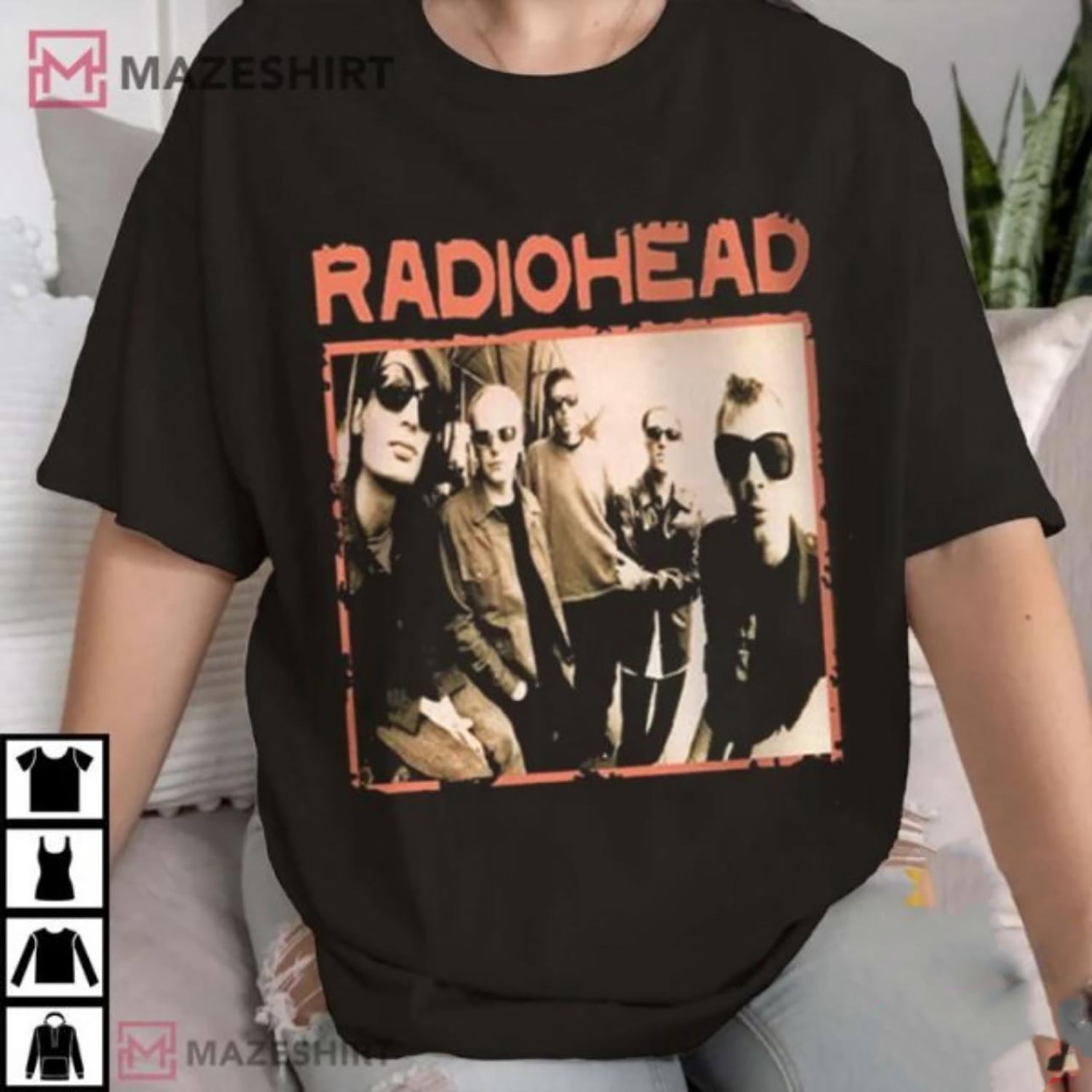 Vintage Radiohead Shirt, Radiohead Vintage Retro Concert T